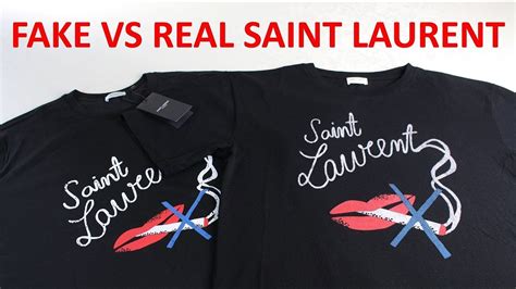 ysl shirt real or fake|real vs fake st laurent.